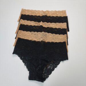 Quince Stretch Lace Cheeky Briefs (6) Size Large NWOT